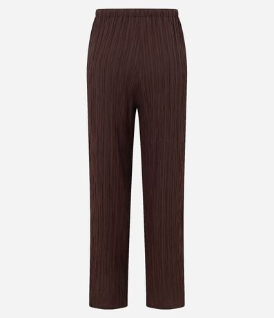 Pantalón Recto Fluida en Chiffon Texturizado 10