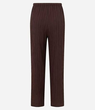 Pantalón Recto Fluida en Chiffon Texturizado 9