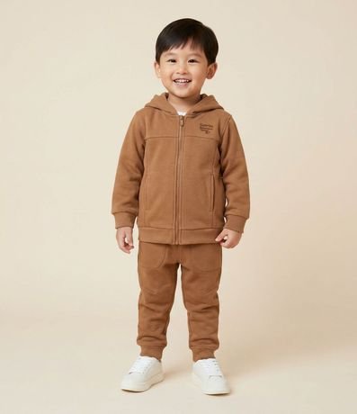 Buzo Infantil en Polar Fleece con Capucha y Bordado – Talle 1 a 5/6 años 1