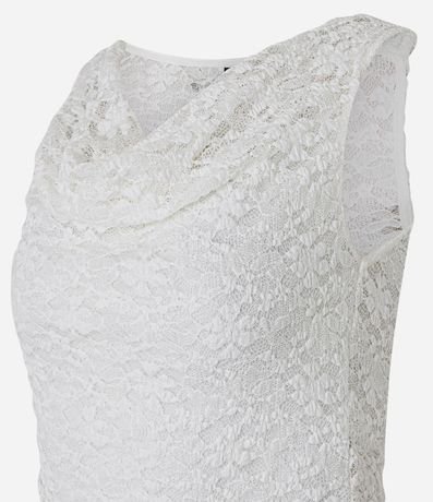 Blusa en Encaje con Cuello Redondo 7