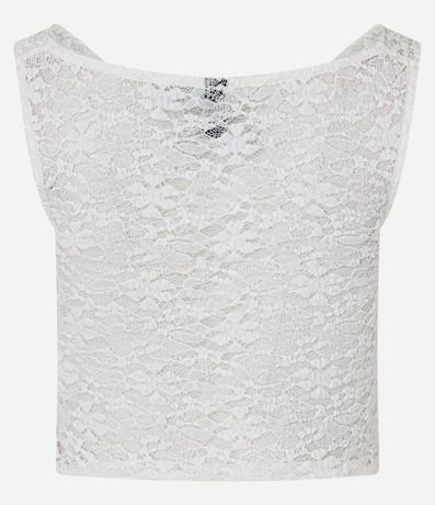 Blusa en Encaje con Cuello Redondo 9