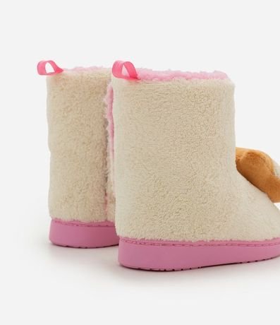 Pantufla Bota Infantil en Fleece con Carita de Esquilo - Talle 19/20 al 27/28 2