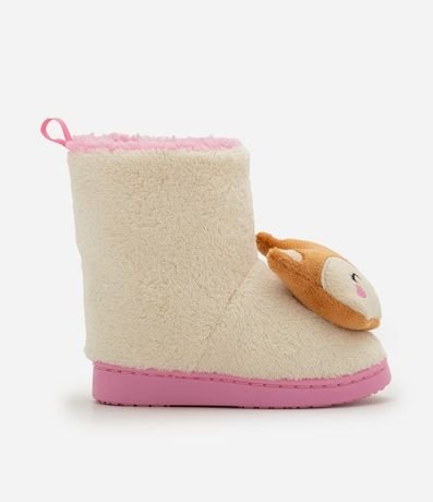 Pantufla Bota Infantil en Fleece con Carita de Esquilo - Talle 19/20 al 27/28 3