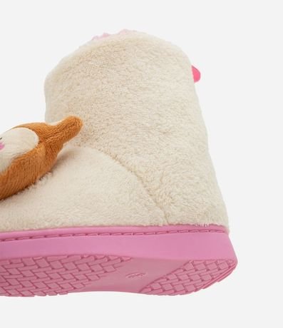 Pantufla Bota Infantil en Fleece con Carita de Esquilo - Talle 19/20 al 27/28 4