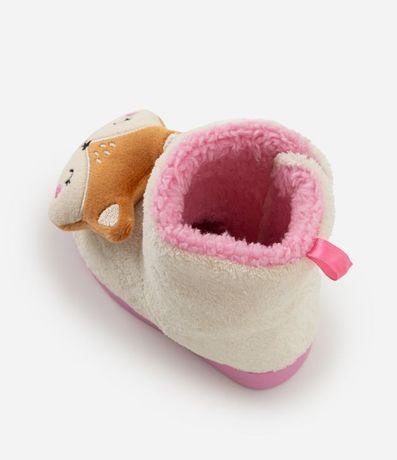 Pantufla Bota Infantil en Fleece con Carita de Esquilo - Talle 19/20 al 27/28 6