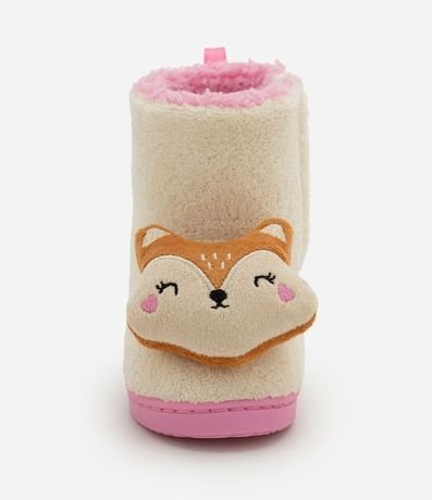 Pantufla Bota Infantil en Fleece con Carita de Esquilo - Talle 19/20 al 27/28 7