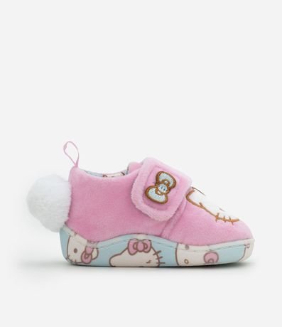 Pantufla Infantil Hello Kitty con Pompón - Talle 19 al 28 2