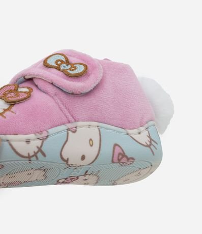 Pantufla Infantil Hello Kitty con Pompón - Talle 19 al 28 4