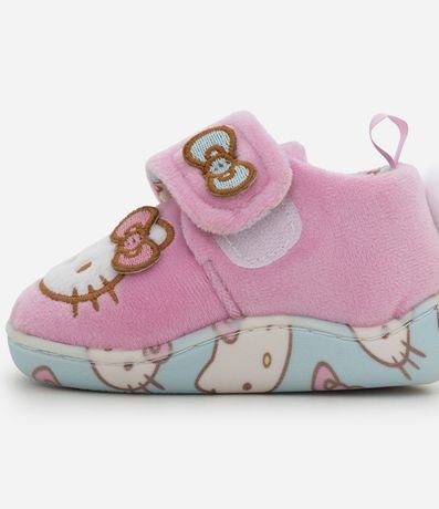 Pantufla Infantil Hello Kitty con Pompón - Talle 19 al 28 5