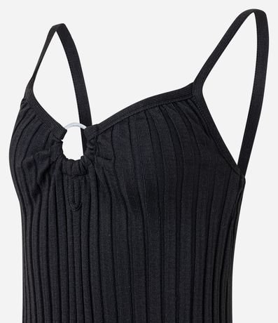 Vestido New Midi en Microfibra con Adornos en el Escote 7