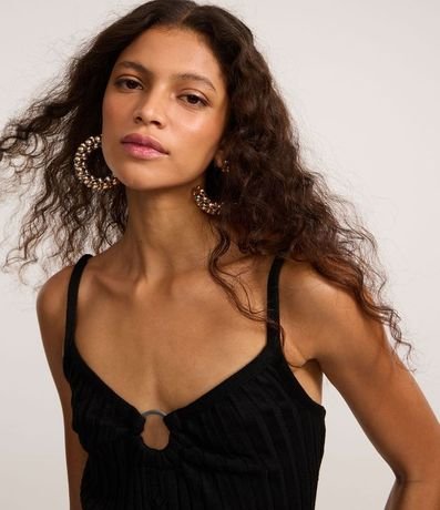 Vestido New Midi en Microfibra con Adornos en el Escote 3