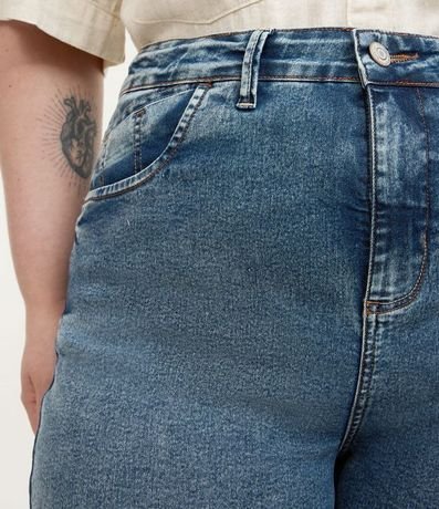 Short Hot Pants Jeans con Bajo Plegado Curve & Plus Size 3