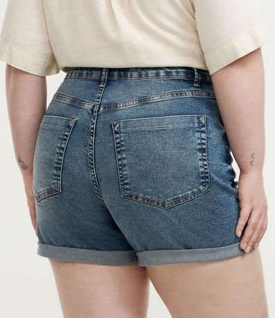 Short Hot Pants Jeans con Bajo Plegado Curve & Plus Size 5