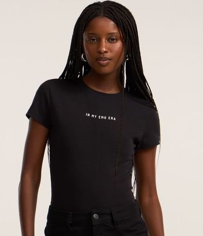 Remera Femenina de Algodón con Estampa “In My Emo Era”