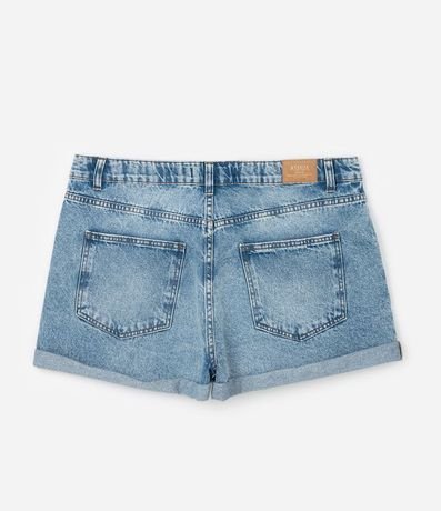 Short Mom en Jeans con Recorte y Bajo Plegado Curve & Plus Size 7