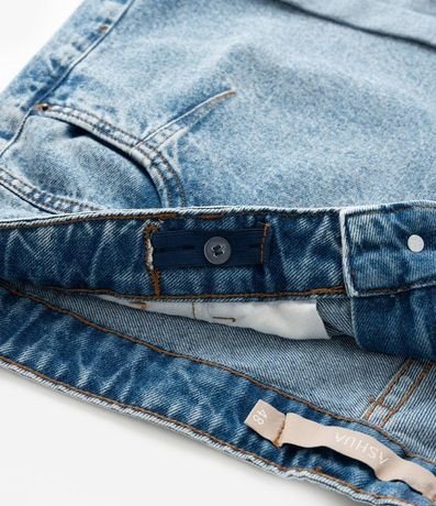 Short Mom en Jeans con Recorte y Bajo Plegado Curve & Plus Size 9