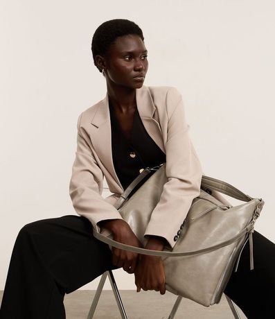 Cartera Hobo Grande Desestructurada con Correas Dobles 8