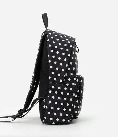 Mochila en PU con Estampa en Lunares con Bolsillos Delantero y Lateral 2