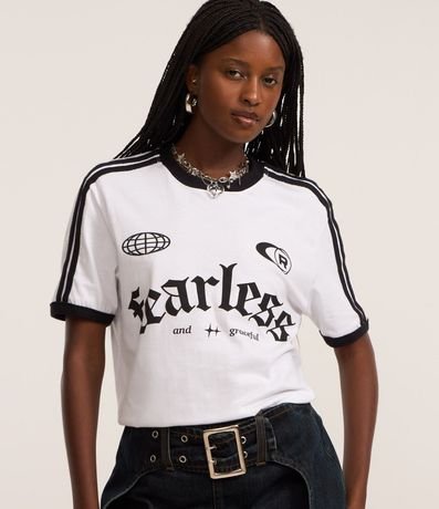 Remera T-shirt Sport Core Lettering Fearless 3