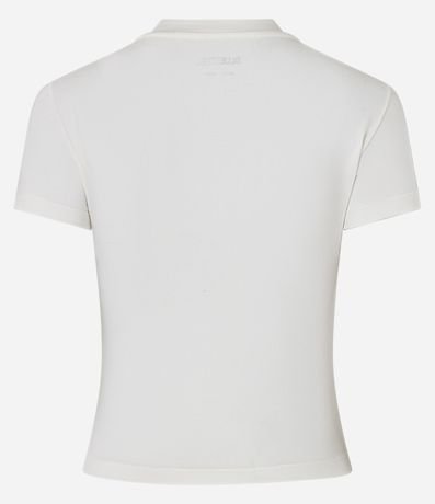 Remera New T-Shirt en Algodón con Estampa Hibisco Hawaii 5