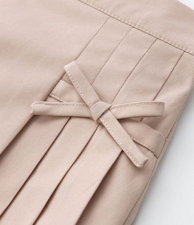 Short Pollera Infantil en Algodón con Pliegues y Moñitas – Talle 1 a 6 años 6