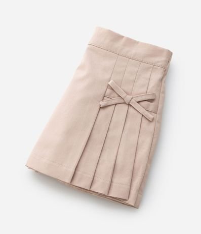 Short Pollera Infantil en Algodón con Pliegues y Moñitas – Talle 1 a 6 años 7