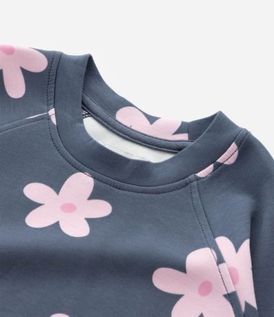 Saco Infantil en Algodón con Estampa Floral Bold – Talle 1 a 5/6 años 5