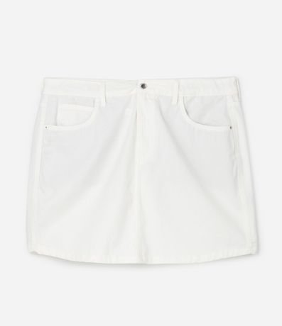 Pollera Corta en Jeans con Bolsillos Curve & Plus Size 6