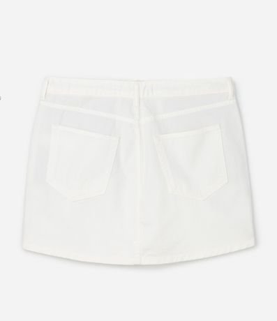 Pollera Corta en Jeans con Bolsillos Curve & Plus Size 7