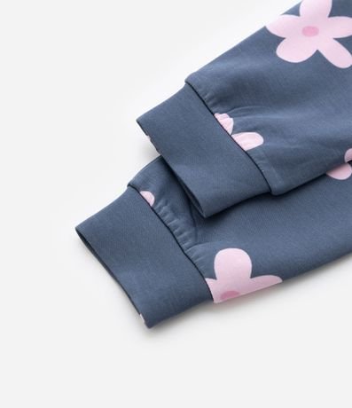 Pantalón Infantil Jogger en Algodón con Estampa Floral Bold – Talle 1 a 5/6 años 4