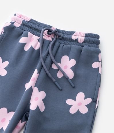 Pantalón Infantil Jogger en Algodón con Estampa Floral Bold – Talle 1 a 5/6 años 6