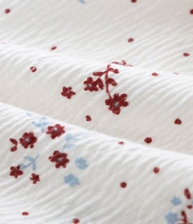 Pollera Infantil en Anarruga con Estampa Floral Liberty - Talle 7 a 14 años 4