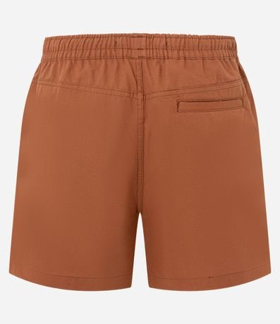 Bermuda Playera Texturizada en Algodón Liso con Cintura Elástica 6