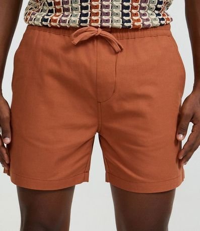 Bermuda Playera Texturizada en Algodón Liso con Cintura Elástica 2