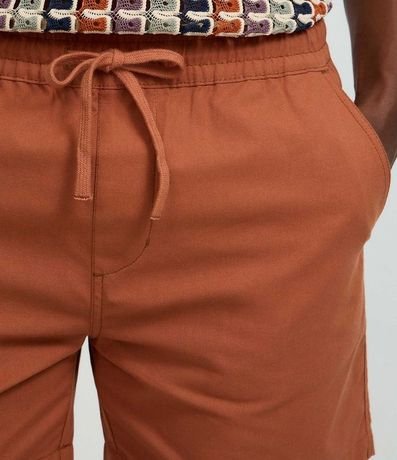 Bermuda Playera Texturizada en Algodón Liso con Cintura Elástica 4