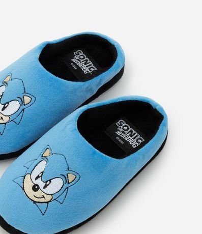 Pantufla Infantil Sonic en Fleece – Talle 29 a 38 2