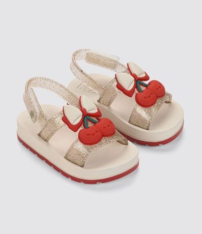 Sandalia Infantil con Patch Cerezas Zaxy Nina - Talle 19 al 27 1