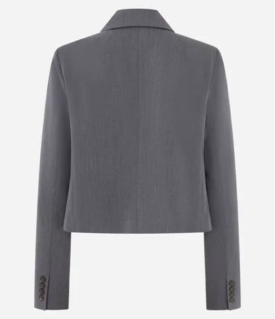 Blazer Corto Sastrería con Solapa Estructurada 6