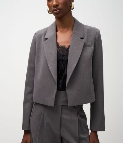 Blazer Corto Sastrería con Solapa Estructurada 4