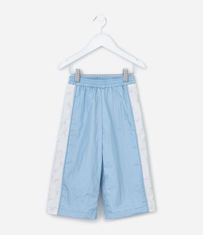 Pantalón Infantil Wide Leg en Microfibra con Recorte Lateral - Talle 1 A 6 años 2