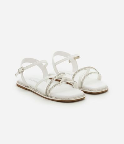 Sandalia Infantil con Tiras y Brillos - Talle 27 al 33