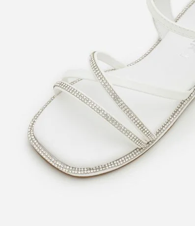 Sandalia Infantil con Tiras y Brillos - Talle 27 al 33 4