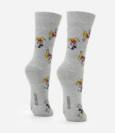 Media Caña Larga en Algodón con Estampa Mickey 3