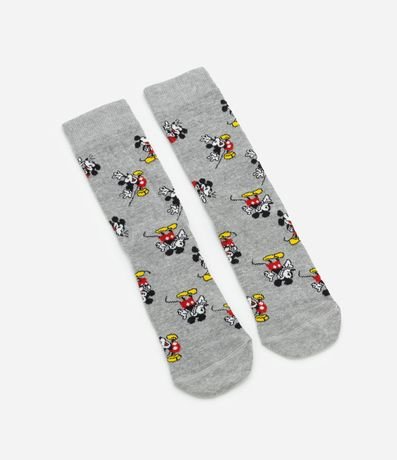 Media Caña Larga en Algodón con Estampa Mickey 4