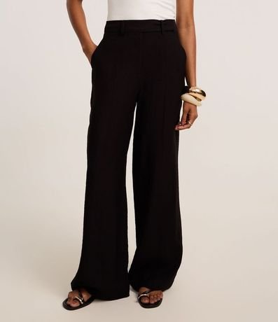 Pantalón Pantalona Sastrería con Cintura Alta 3