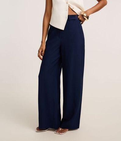 Pantalón Pantalona Sastrería con Cintura Alta 3