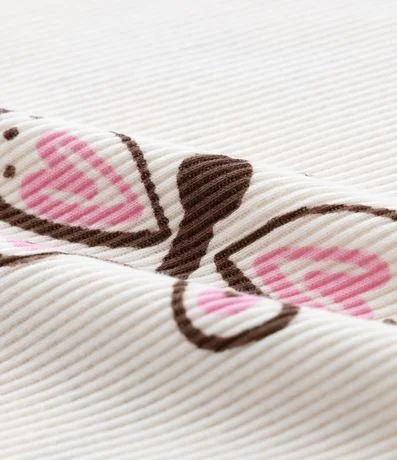 Musculosa Infantil en Rib con Mariposas y Manga Broderie – Talle 1 a 5/6 años 3