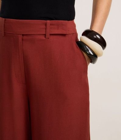 Pantalón Pantalona Sastrería con Cintura Alta 4