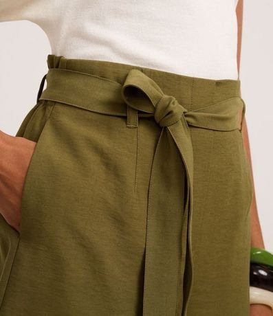 Short Clochard Sastre en Viscosa con Cinturón Lazo 4