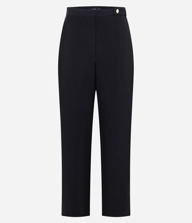 Pantalón Wide Leg sastrería de Cintura Mediana con Traspase en la Cintura